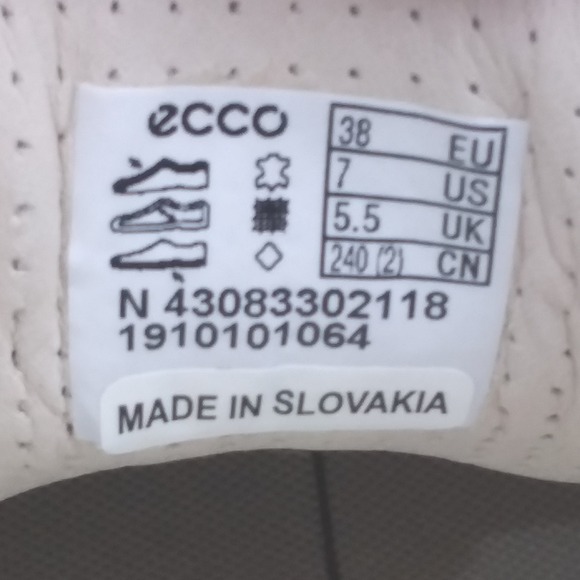 ECCO Soft 7 Sneaker Perforated Leather Casual Walking Shoes‎ Rose Dust Women's 7 - Picture 11 of 11